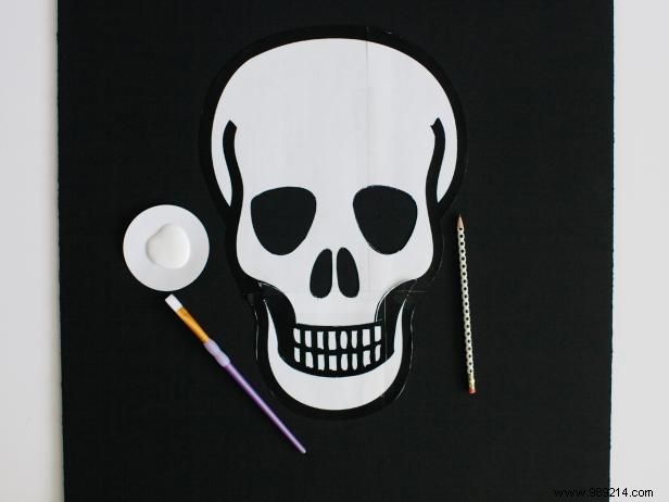 DIY Halloween Skull Art: Easy Step-by-Step Foam Board Tutorial