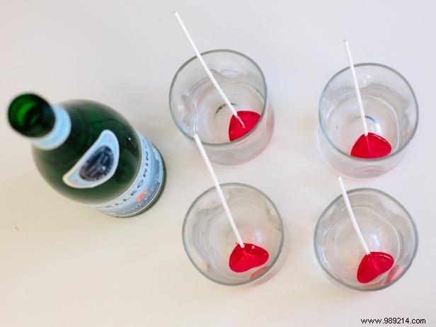 Craft Heart Lollipop Sparkling Drinks: Easy Party Recipe