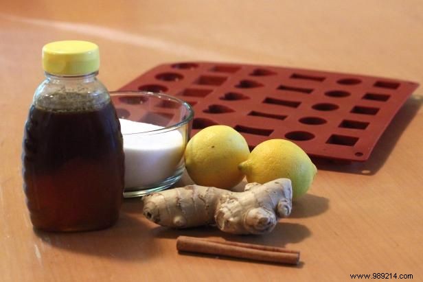 Homemade Natural Cough Drops: Soothe Coughs and Sore Throats with Ginger, Honey, and Lemon
