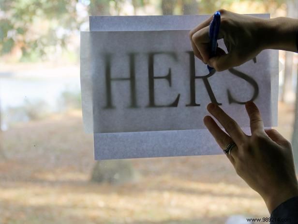 DIY His and Hers Throw Pillows: Easy No-Sew Stencil Tutorial