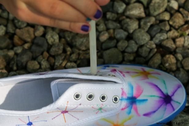 DIY Tie-Dye Sneakers with Permanent Markers: Easy Step-by-Step Guide by Crafter Melissa Caughey
