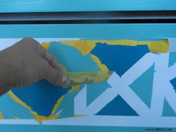 DIY Guide: Transform a Thrift Store Dresser with a Moroccan Geometric Pattern