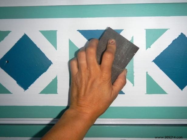 DIY Guide: Transform a Thrift Store Dresser with a Moroccan Geometric Pattern