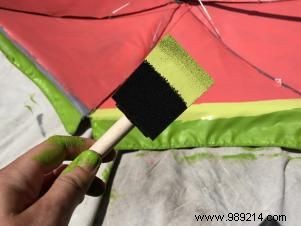 DIY Guide: Paint a Vibrant Watermelon Pattern on Your Outdoor Umbrella
