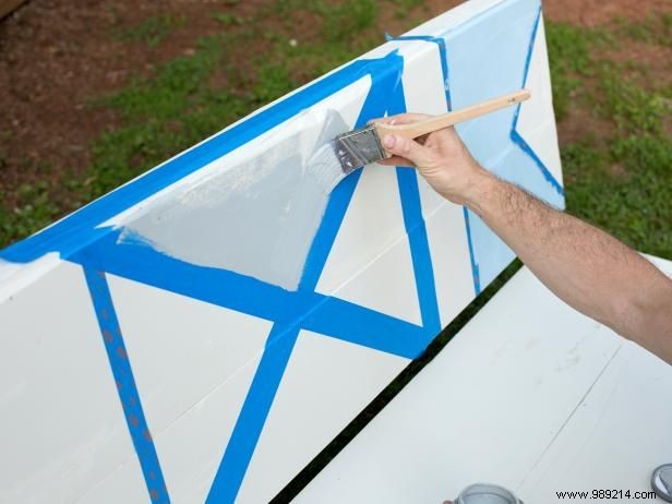DIY Guide: Paint Nautical Signal Flags on Your Wooden Bench for Coastal Charm