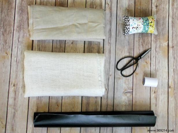 DIY Guide: Craft a Rustic Burlap Chalkboard Christmas Stocking
