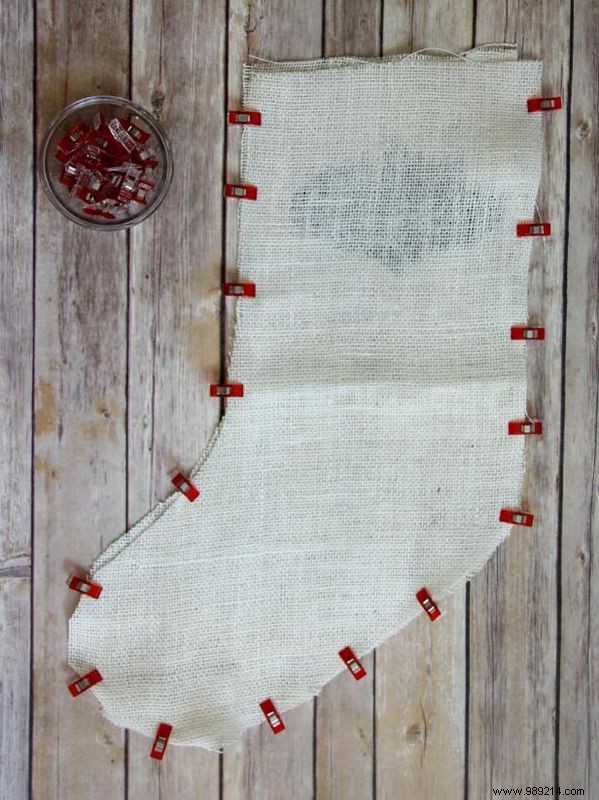 DIY Guide: Craft a Rustic Burlap Chalkboard Christmas Stocking