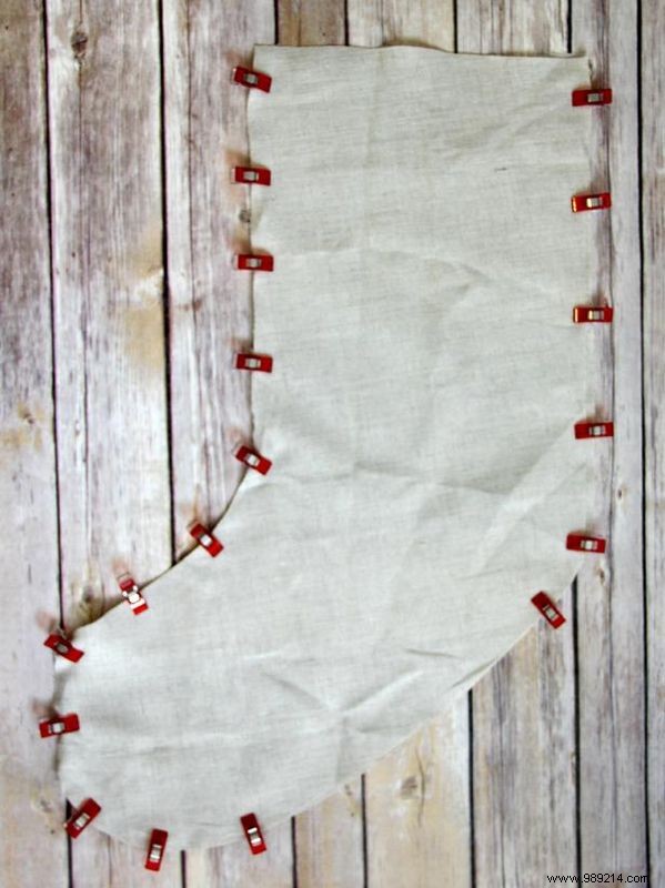 DIY Guide: Craft a Rustic Burlap Chalkboard Christmas Stocking