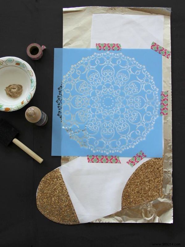DIY Henna-Inspired Christmas Stocking: Sew and Stamp a Boho Holiday Masterpiece