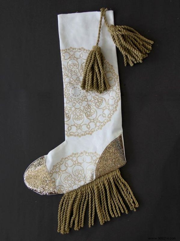 DIY Henna-Inspired Christmas Stocking: Sew and Stamp a Boho Holiday Masterpiece