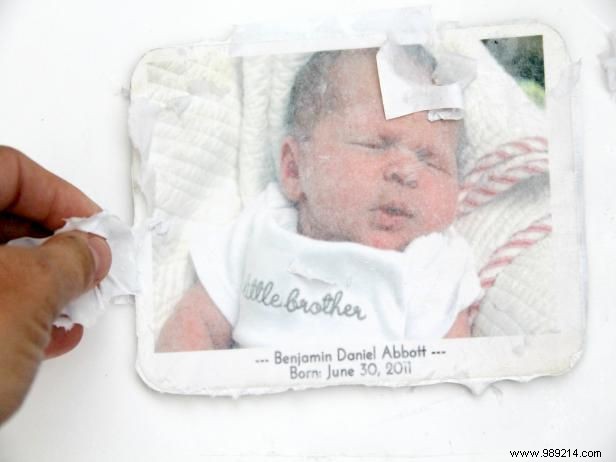 DIY: Transform Your Baby s Birth Announcement into a Cherished Christmas Tree Ornament