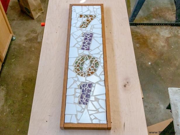 DIY Mosaic House Numbers: Transform Broken Dishes into Eye-Catching Address Plaques