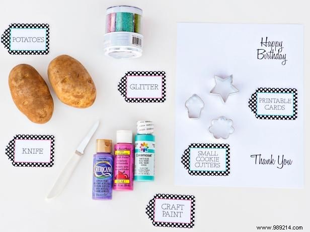 DIY Potato Stamp Greeting Cards: Easy, Fun Craft for Kids
