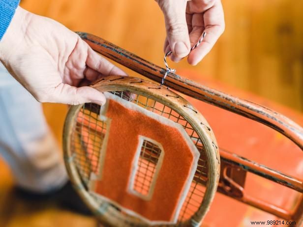 DIY: Craft Varsity-Themed Chair Swags with Vintage Tennis Rackets – Expert Guide by Brian Patrick Flynn