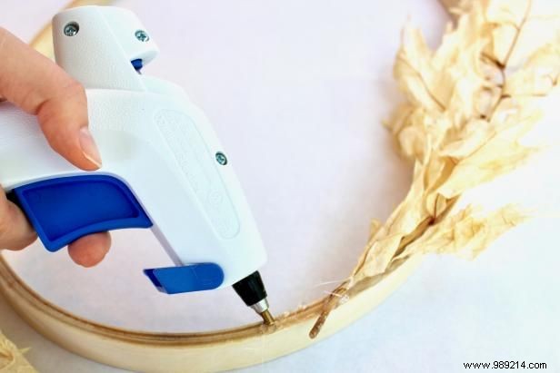 Elegant Fall Wreath DIY: Stunning Wooden Hoop Design by Allie Holcomb King