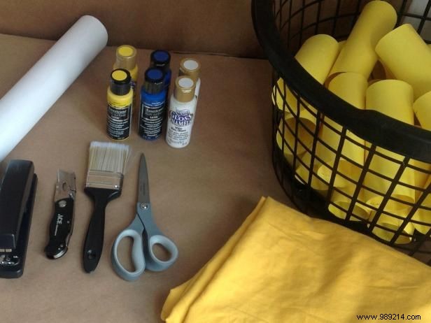 Easy DIY Kids  Halloween Costume: Bowl of Macaroni and Cheese