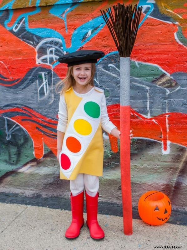 DIY Watercolor Paint Box Halloween Costume for Kids: Easy Step-by-Step Guide