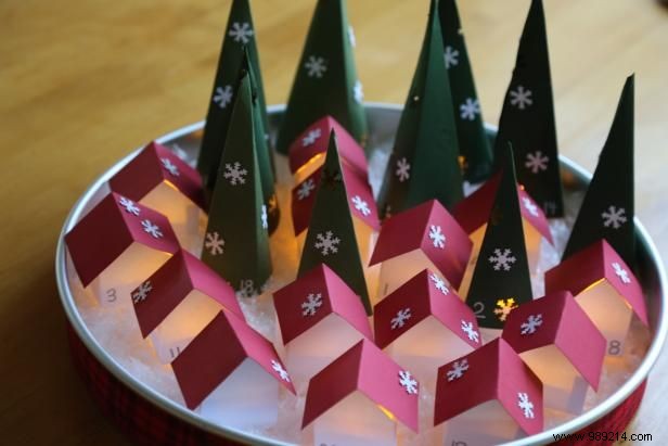 Craft a Magical Scandinavian-Inspired Glowing Advent Calendar Village