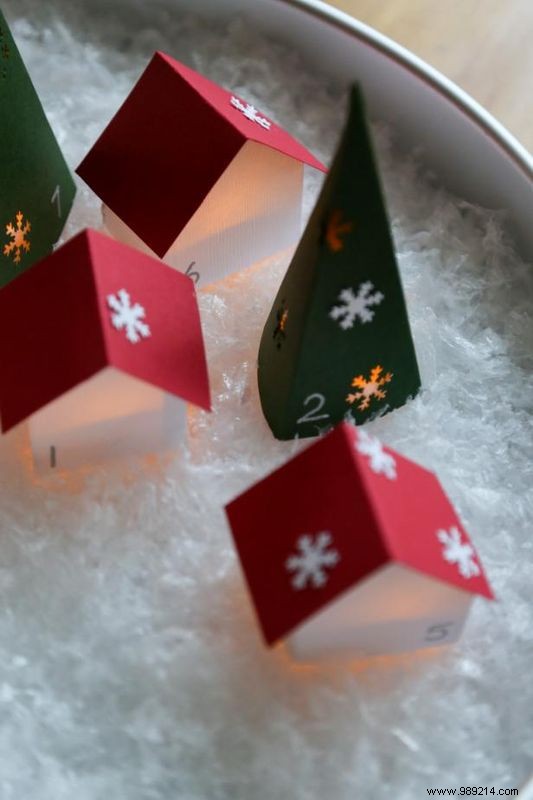 Craft a Magical Scandinavian-Inspired Glowing Advent Calendar Village