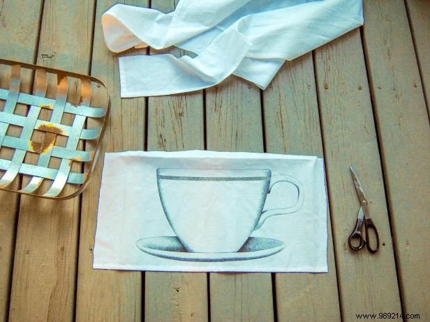 DIY Magnetic Message Board: Transform Fabric Prints and a Metal Basket into Functional Art