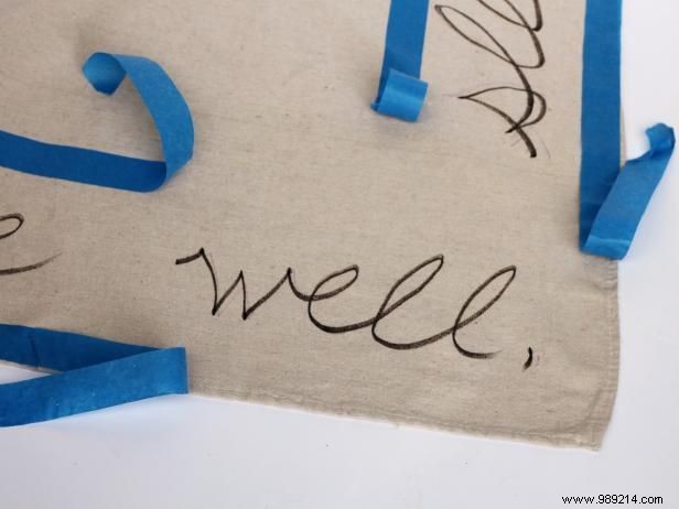 DIY Personalized Tablecloth from Canvas Drop Cloth: Simple Step-by-Step Guide