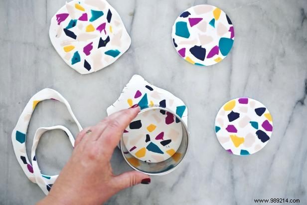 DIY Terrazzo-Inspired Coasters: Affordable Entertaining Essential by Designer Kristin Guy