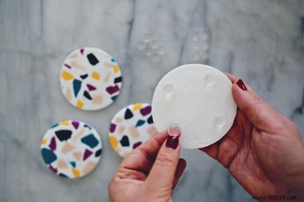 DIY Terrazzo-Inspired Coasters: Affordable Entertaining Essential by Designer Kristin Guy