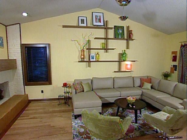 Transforming a Dated Family Room into a Vibrant, Retro Gathering Space