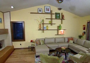 Transforming a Dated Family Room into a Vibrant, Retro Gathering Space