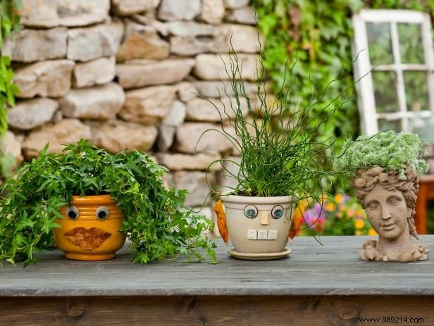 Personalize Your Flower Pots: Fun DIY Faces with Plant  Hair  for Kids