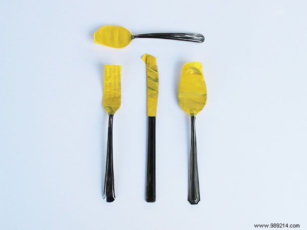 Transform Thrift Store Cutlery into Elegant Wedding Silverware: Easy DIY Painting Guide