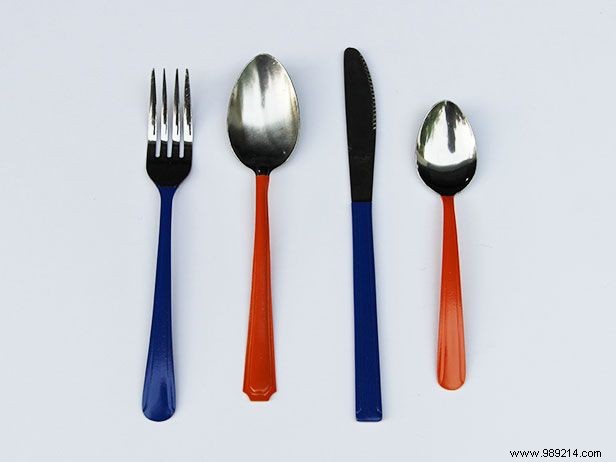 Transform Thrift Store Cutlery into Elegant Wedding Silverware: Easy DIY Painting Guide